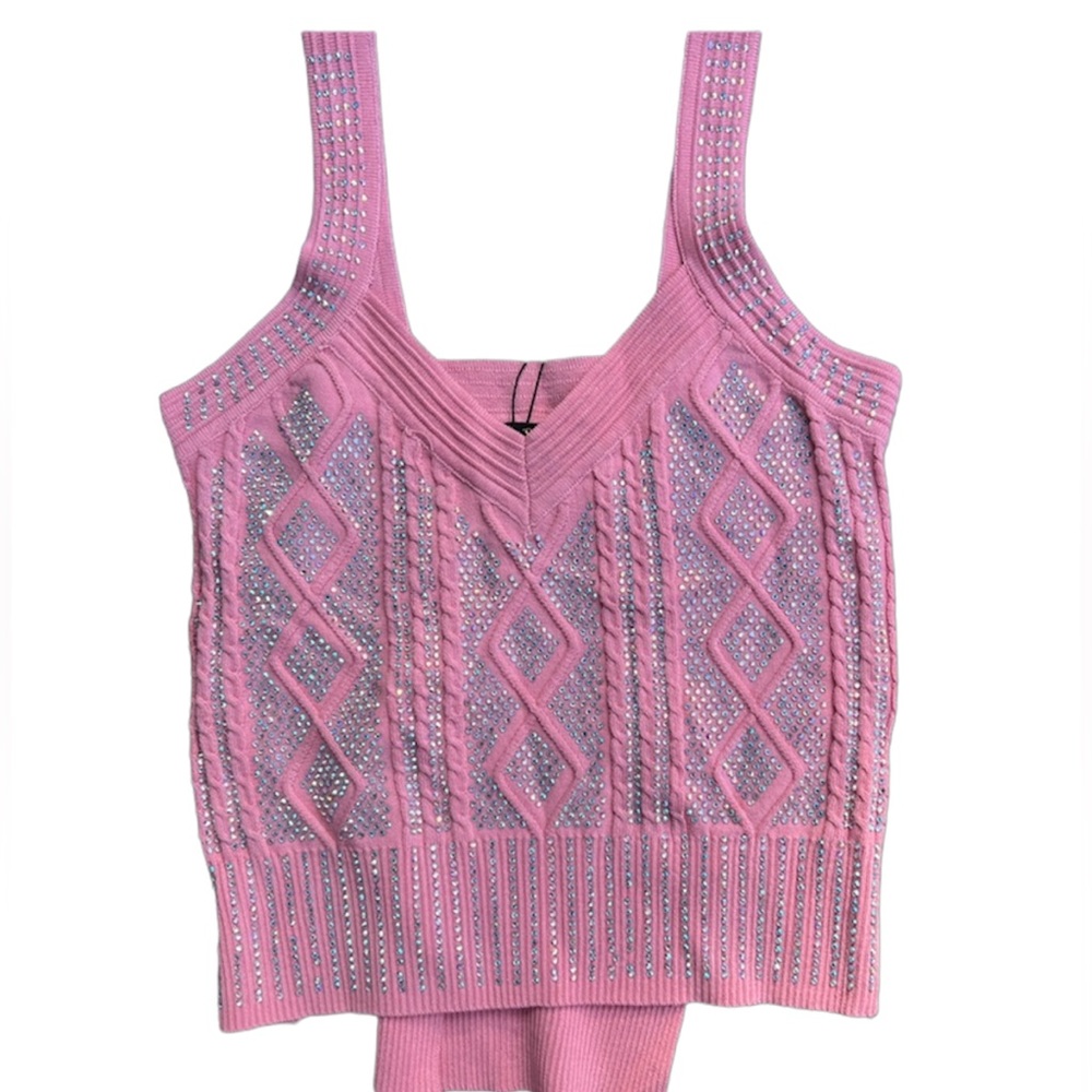 New With Tags Balboa Los Angeles pink sparkle top size small